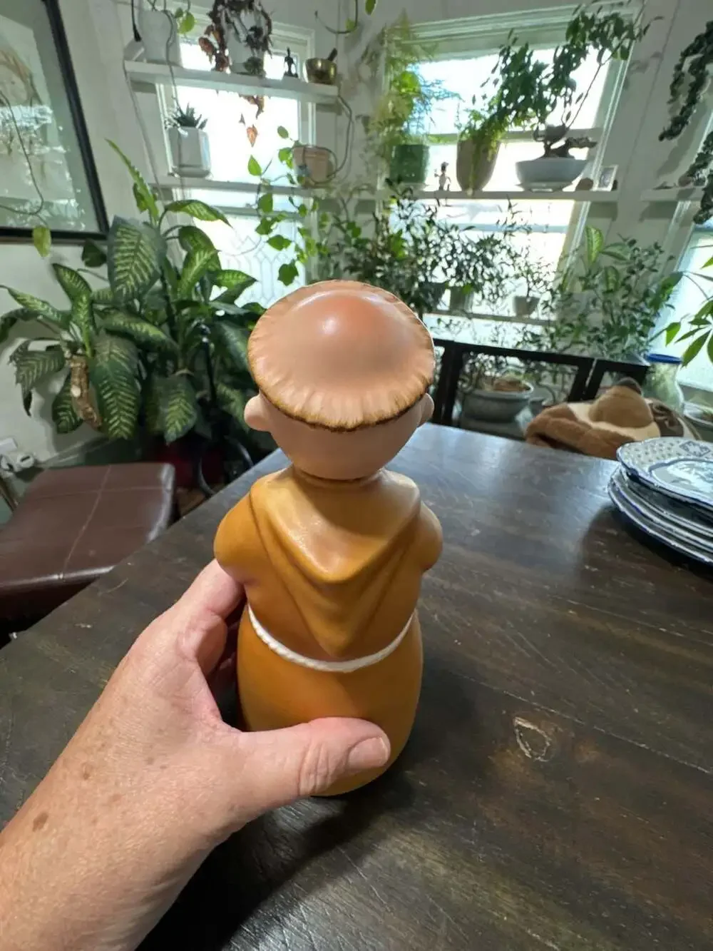 Lefton Friar Tuck Monk Decanter Vintage Ceramic Praying Padre 991